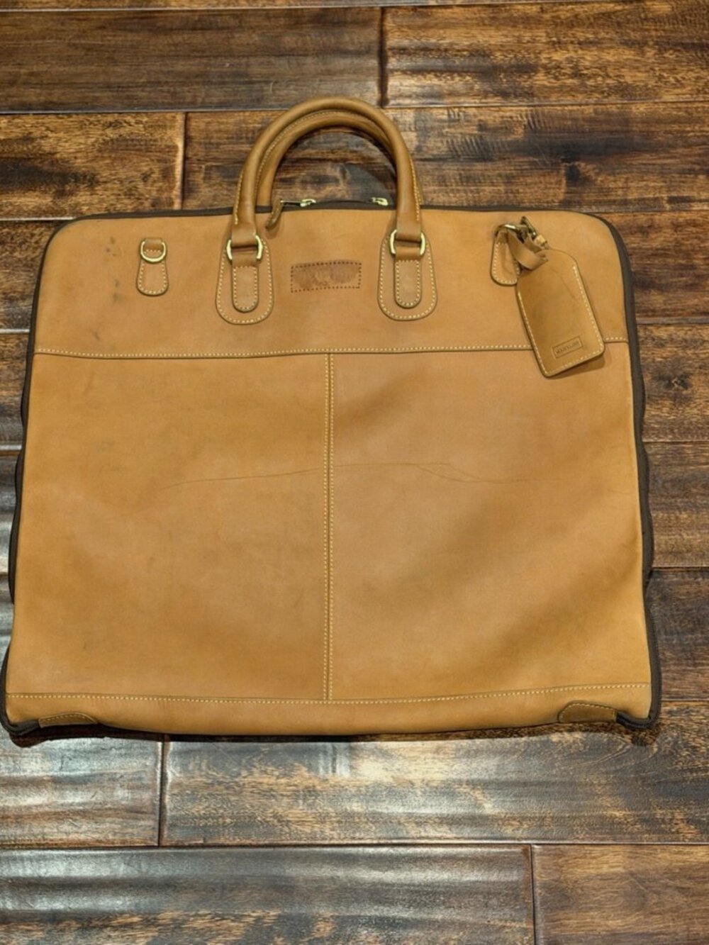 Mulholland Brothers Vintage Leather Garment Bag